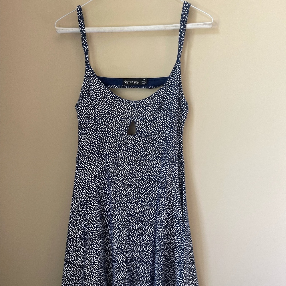 sexy casual blue summer dress